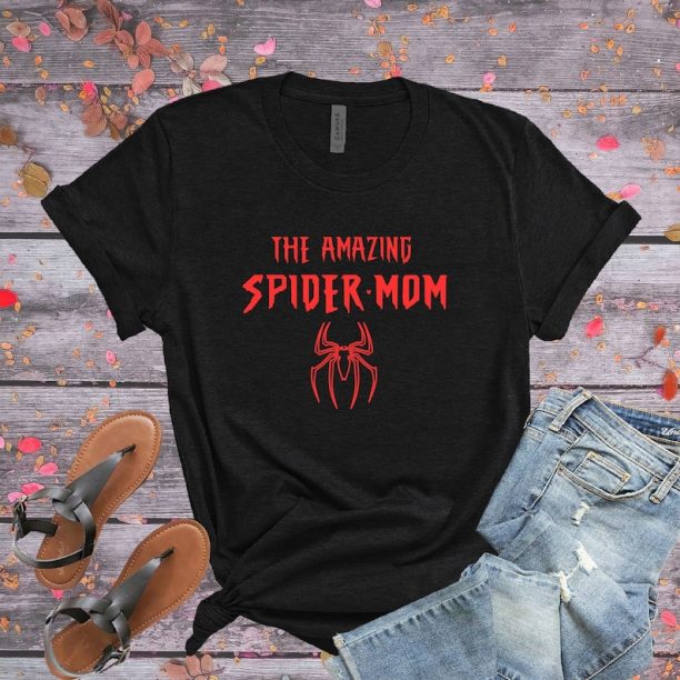 Spider Mom Shirt, Mother's day Shirt, Mom Mimi Gigi Aunt shirt, Mother's Day Gift, Mother t shirt, Mom Est shirt, The Amazing Spider Mom tee