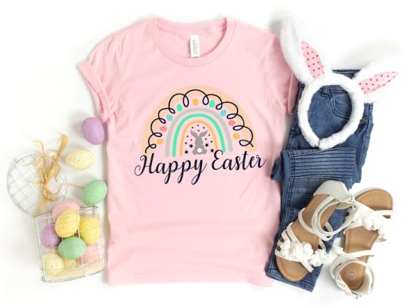 Easter Rainbow Shirt | Happy Easter Day Shirt, Easter Shirt, Easter Family Shirt, Easter Matching Shirt