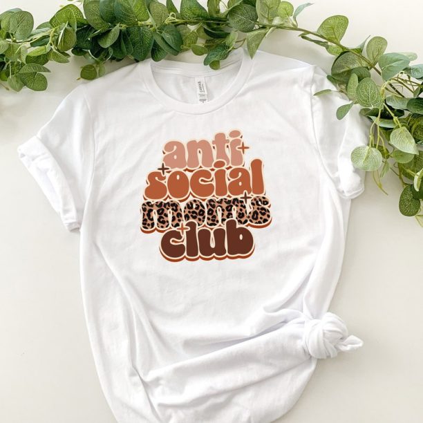 Anti Social Moms Club Shirt, Mama tshirt, Mama shirt, Mom Life Shirt, Mom T shirt, Mama T shirt, Gift for Mama, Leopard shirt