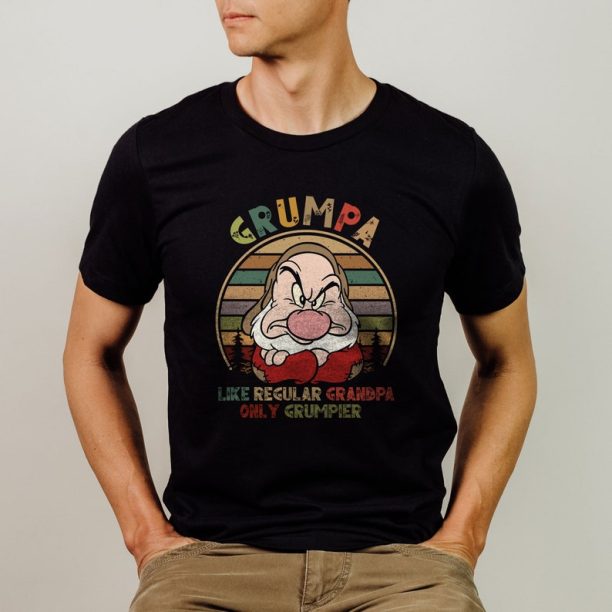 Grumpa Like A Regular Grandpa Shirt, Only Grumpier, Retro Grumpy Grandpa Shirt, Disney Grandpa Tee, Grandfather Shirt