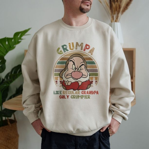 Grumpa Like A Regular Grandpa Sweatshirt, Retro Grumpy Grandpa Shirt, Disney Grandpa Tee, Grandfather Shirt