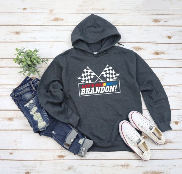 Lets Go Brandon Hoodie FJB - Anti Biden Sweatshirt Funny Fuck You Biden - Christmas Gift - Birthday Present