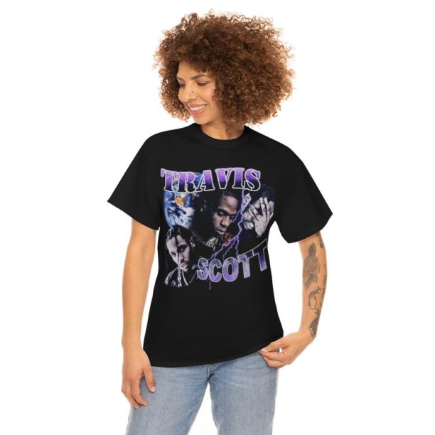 Travis Scott T Shirt, Retro Vintage Bootleg Graphic T, Astroworld