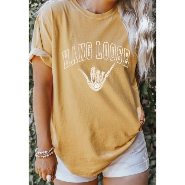 Hang Loose T-Shirt Skeleton Hand T Shirt Summer T-Shirt Trendy Summer Shirt Comfort Colors Shirt Oversized shirt