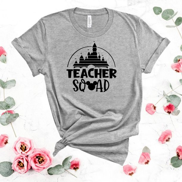 Teacher Squad Shirt ,Teacher Squad Disney Shirt, Gift For Teacher ,Back To School Castle Shirt