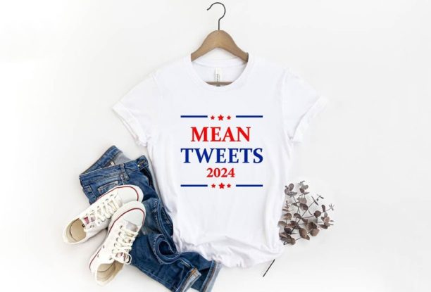 Mean Tweets Shirt,Trump 2024 Shirt,Trump Shirt,Republican TShirt,2024 Trump,MAGA Ladies Shirt,Support Trump Tee