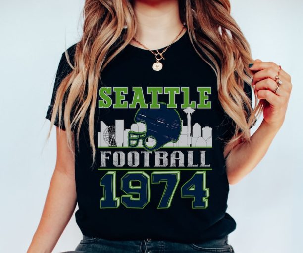 Vintage Seattle Football Tshirt, Seattle Football Shirt Cute, Retro Seattle Shirt, Gift for Seattle Football Fan