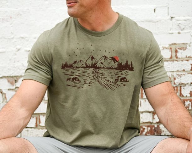 Mountain Shirt, Mountain Silhouette Shirt