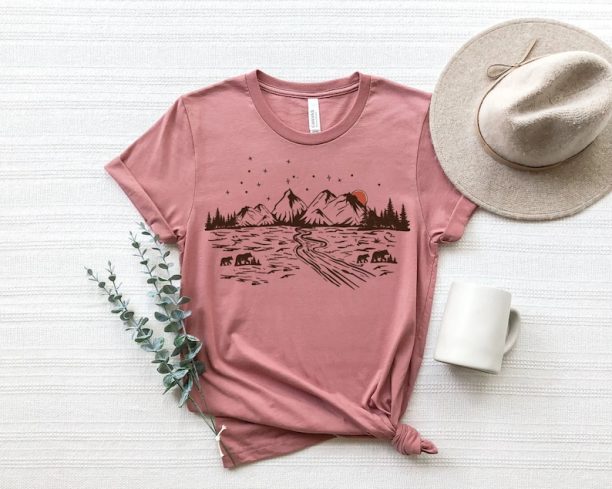 Mountain Shirt, Mountain Silhouette Shirt