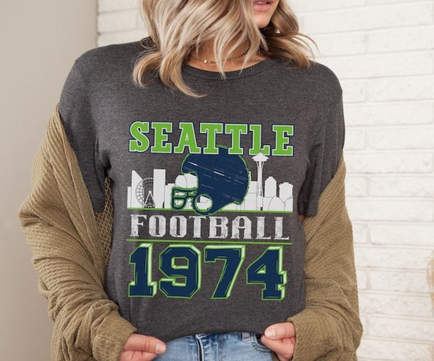 Vintage Seattle Football Tshirt, Seattle Football Shirt Cute, Retro Seattle Shirt, Gift for Seattle Football Fan