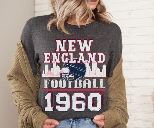 Vintage New England Football T Shirt , New England Shirt, Gift for New England Fan, Football Tshirt