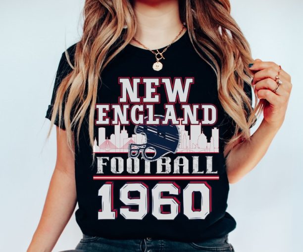 Vintage New England Football T Shirt , New England Shirt, Gift for New England Fan, Football Tshirt