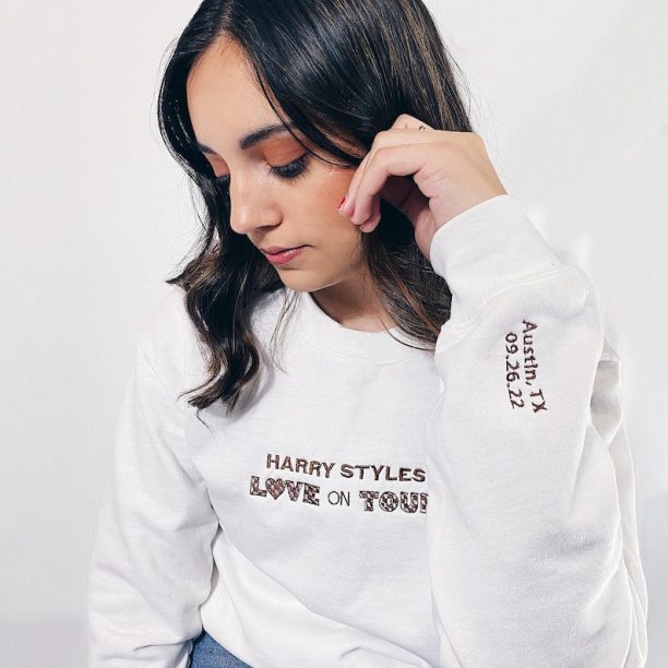 Harry Styles Love On Tour Embroidered Sweatshirt