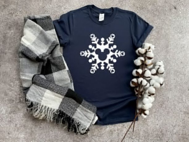 Disney Snowflake Shirt, Disney Shirt, Mickey Shirt, Disney Family Shirt, Disney Christmas Shirt, Funny Shirt, Disney Holiday Shirt