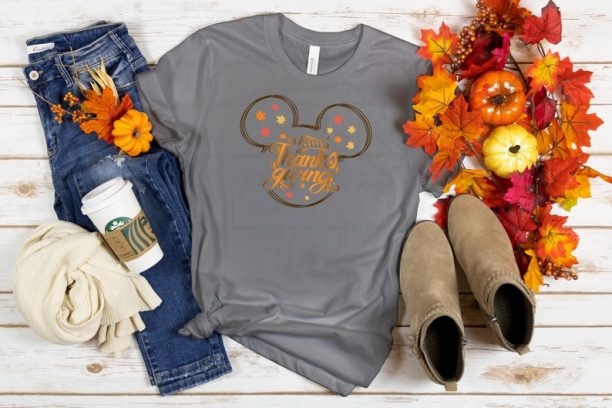 Disney Thanksgiving Shirt, Thanksgiving T-shirt, Disney Fall Vibes Family Matching Tee, Disney T-shirt, Thanksgiving Shirt