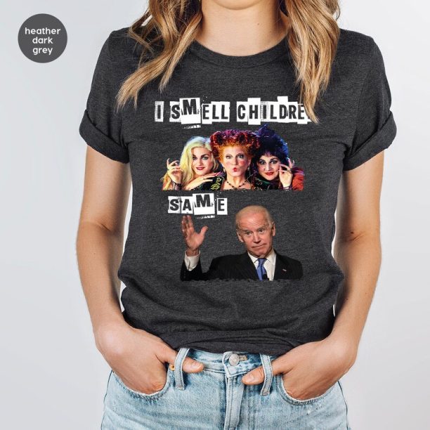 Sarcastic Joe Biden Halloween Gifts for Republicans, Anti Biden Halloween Crewneck Sweatshirt