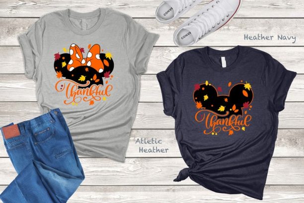 Disney Thankful Tee, Disney World Thanksgiving Tee, Disney Thanksgiving, Womens Disney Thankful Tee