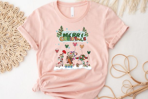 Disney Toy Story Group Merry Christmas Xmas Lights Shirt, Disneyland Christmas Shirt, Merry Christmas Shirt