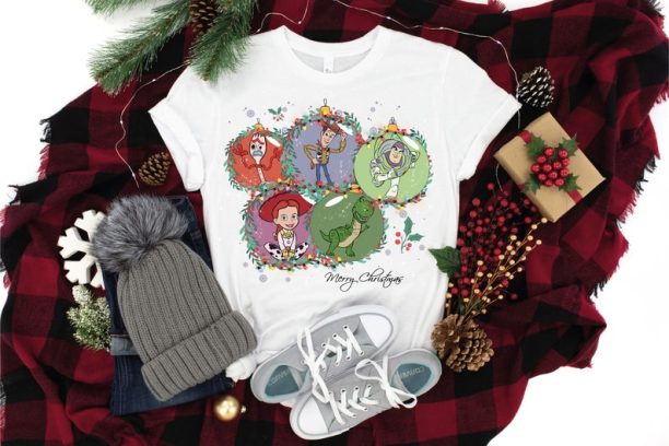 Disney Retro Toy Story Christmas Shirt, Toy Story Merry Christmas T-Shirt, Disney Toy Story, Merry Christmas T-Shirt