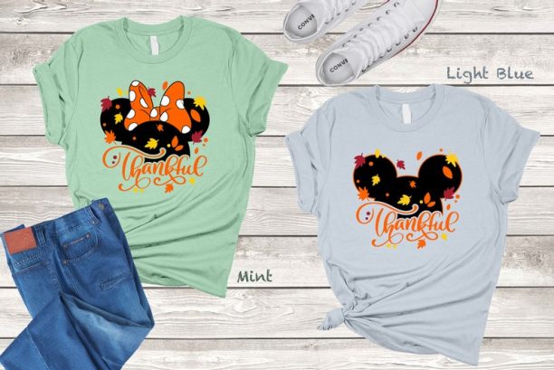 Disney Thankful Tee, Disney World Thanksgiving Tee, Disney Thanksgiving, Womens Disney Thankful Tee