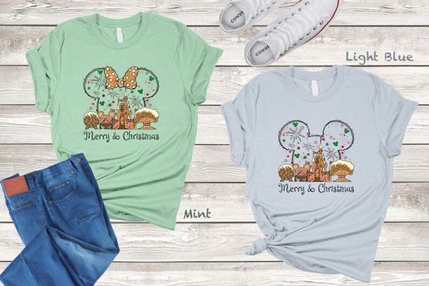 Mickey and Minnie Couple Gingerbread Shirt, Disney Christmas Shirt, Disney Ginger Cookies Shirt, Merry Christmas Shirt