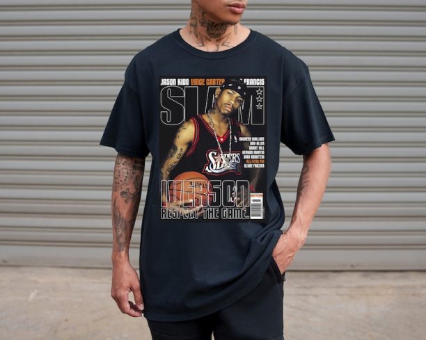 Allen 'The Answer' Iverson Slam Magazine Inspired NBA Graphic Unisex T-shirt