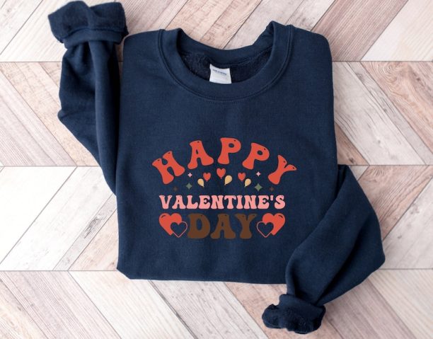 Happy Valentine's Day Sweatshirt, Valentine Sweatshirt, Couple Sweater, Love Shirt, Gift For Valentine