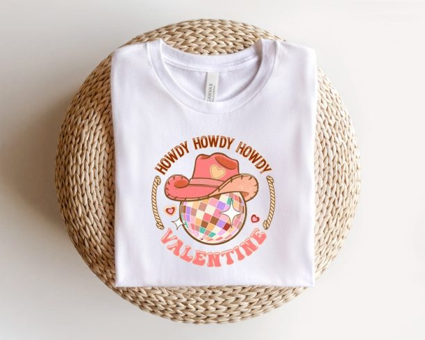 Howdy Valentine Shirt, Western Valentine's Day, Howdy Shirt Women, Western Valentines Day Gift, Retro Valentine Day Shirt, Funny Valentine