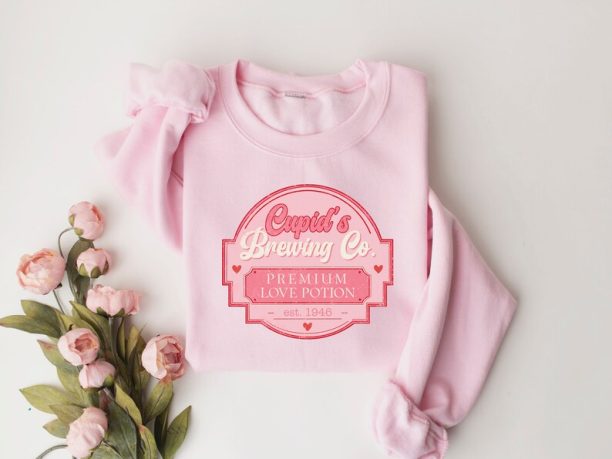 Cupid's Brewing Co Sweater, Valentine Sweatshirt, Premium Love Potions, Cupid Sweatshirt, Brewing Co Sweatshirt, Valentine's Day Shirt, Love