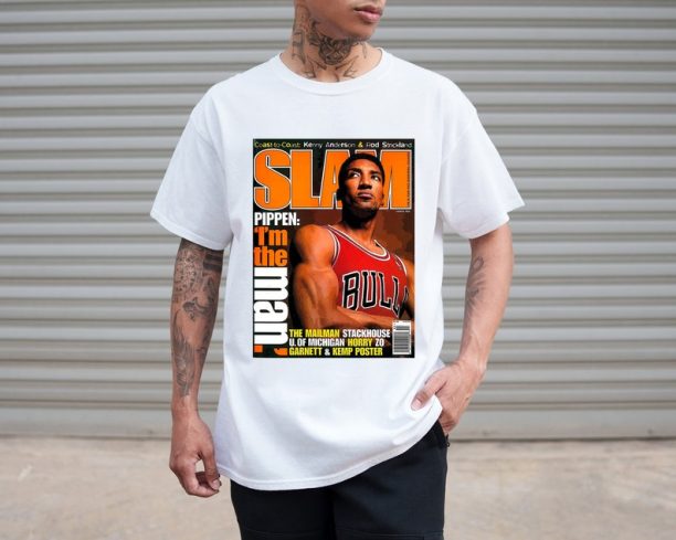 Scottie Pippen Slam Magazine Inspired NBA Graphic Unisex T-shirt