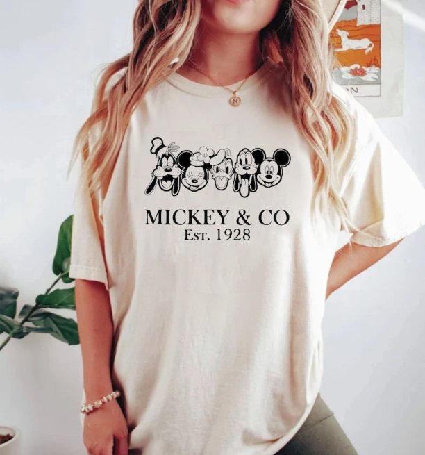 Mickey & Co Est 1928 Comfort Colors® Shirt, Mickey and Friends Shirt, Disney Family Shirt, Disneyland Shirt