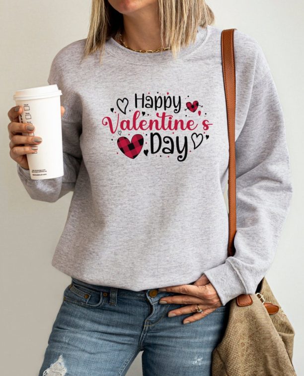 Happy Valentines Day Sweatshirt, Valentine Shirt, Retro Sweatshirt, Couple Shirt, Valentine Gift Sweatshirt