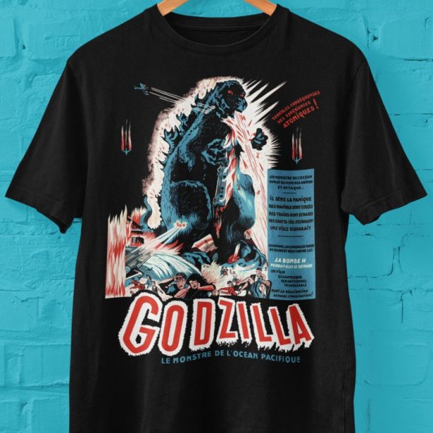 Godzilla French Movie Poster Short Sleeve Tee