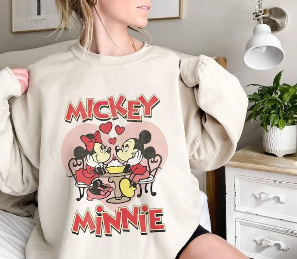 Mickey And Minnie Valentine Shirt, Mickey And Minnie Couple Shirts, Valentine Couple Shirt,Valentines Day Shirt,Valentines Gift