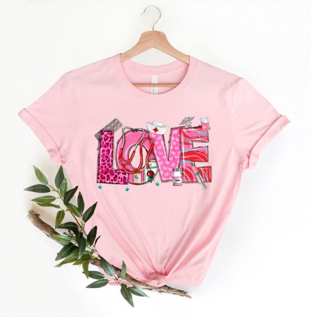 Love Nurse Valentine's Day Shirt, Nurse Love T-Shirt, Nursing Shirt, Valentine Nurse Tee, Nurse Valentine Shirt, Nurse Gift For Valentine