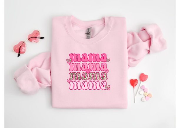 Mama Valentines Sweatshirt, Valentines Day Sweatshirt, Mama Sweater, New Mom Sweater, Mama Valentine Shirt, Mothers Day Gift, Mama Swetshirt