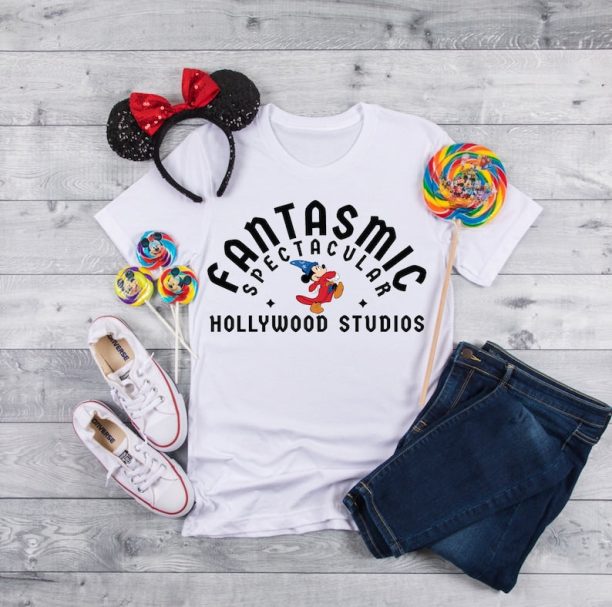 Disney Shirts, Magic Kingdom Tee, Fantasmic Hollywood Studios