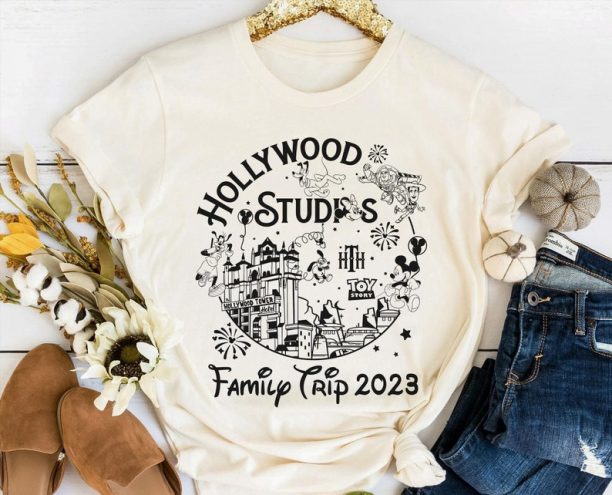 Disney's Hollywood Studios Family Trip 2023 Shirt / Walt Disney World T-shirt / Disneyland Family Vacation Shirt