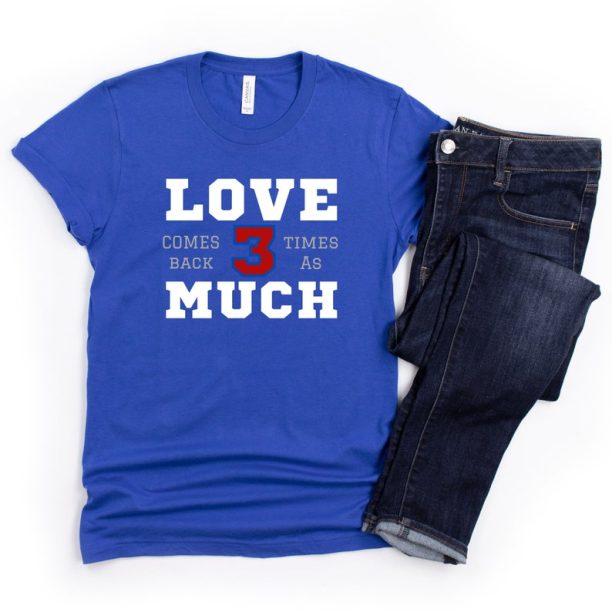 Damar Hamlin T-shirt, Buffalo Bills T-shirt, Love 3X T-shirt, Game Day T-shirt, Love Much Unisex t-shirt from Wear Your Character