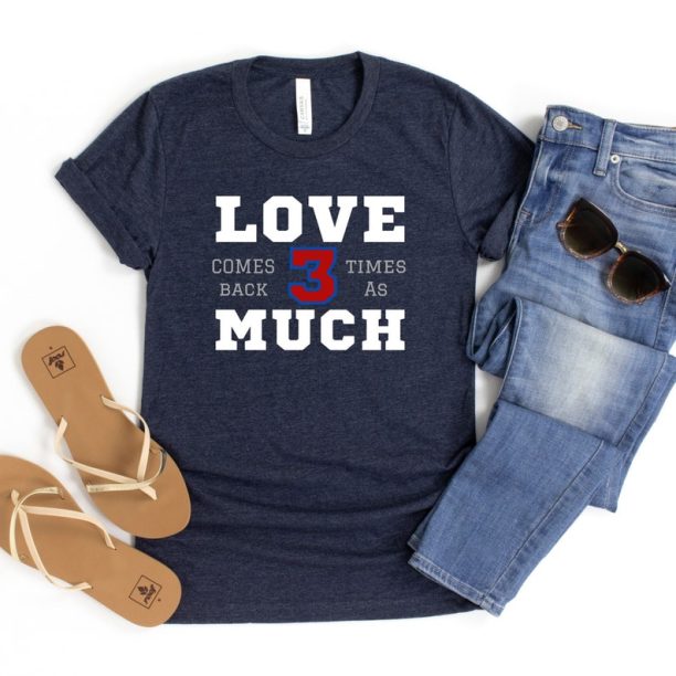 Damar Hamlin T-shirt, Buffalo Bills T-shirt, Love 3X T-shirt, Game Day T-shirt, Love Much Unisex t-shirt from Wear Your Character