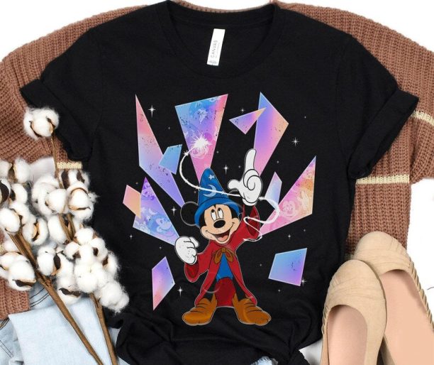 Mickey Disney 100 Years Of Wonder Shirt, Walt Disney Hollywood Studios T-shirt, Fantasia Disneyland 2023 Trip 100th Anniversary