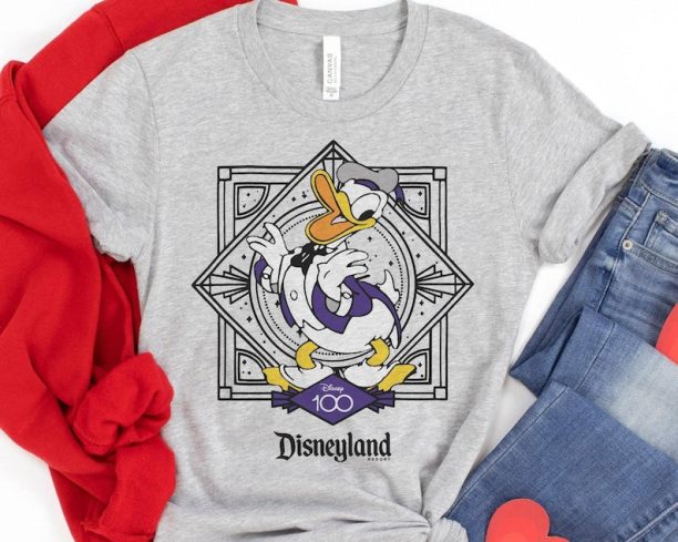 Donald Duck Disney100 Shirt / Disney 100 Years Of Wonder Tee / Walt Disney Company T-shirt