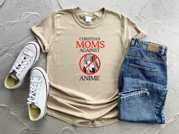 Christian Moms Against Anime Shirt, Funny Anime Shirt, Christian Mom Shirt, Funny Mom Shirt, Funny Meme Shirt