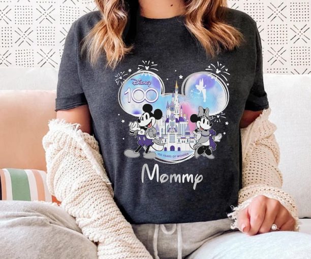 Disney100 Mommy Daddy Family Matching Shirt / Custom Mickey Minnie 100 Years Of Wonder T-shirt