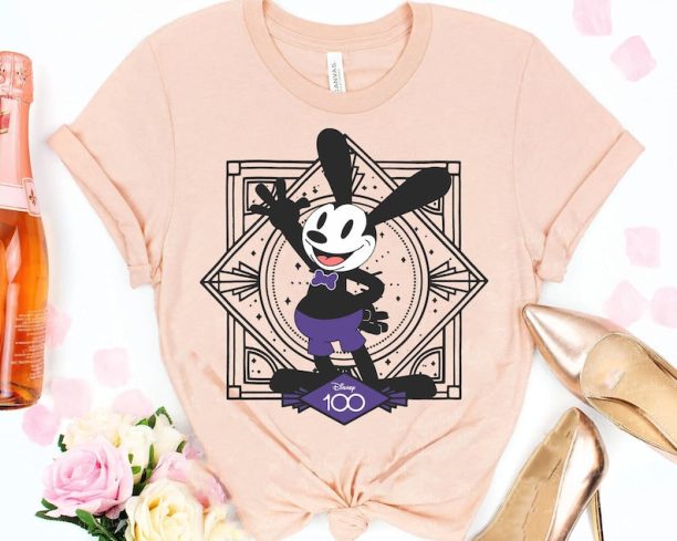 Disney100 Oswald The Lucky Rabbit Shirt / Disney 100 Years Of Wonder Tee / Walt Disney Company T-shirt