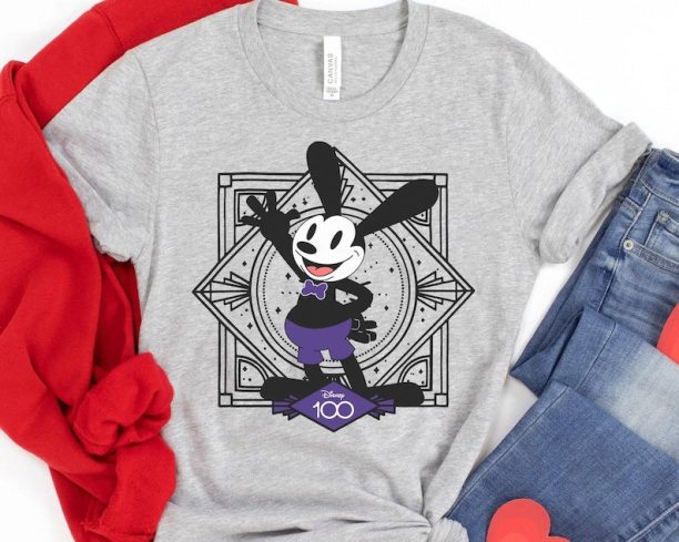 Disney100 Oswald The Lucky Rabbit Shirt / Disney 100 Years Of Wonder Tee / Walt Disney Company T-shirt