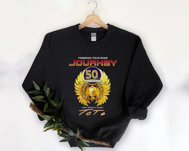 Journey 2023 Freedom Tour Sweatshirt, 2023 Journey Tour Concert,Rock Tour 2023 Merch,Journey Band Trending Music Gift Tee