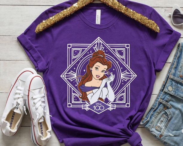 Custom Disney100 Disney Princess Shirt / Disney 100 Years Of Wonder Tee / Disneyland 100th Anniversary Shirt