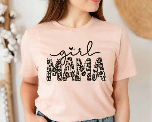 Girl Mama Leopard Shirt, Girl Mom Shirt, Girl Mama Shirt, Girl Mama Gift, Mama Girl Swhirt, Mom of Girls Shirt, Mom Shirt