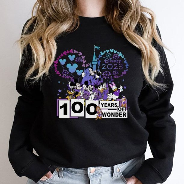 Disney 100 Years Of Wonder Sweatshirt, Anniversary 100 Years Of Wonder Shirt, 100th Anniversary Sweatshirt